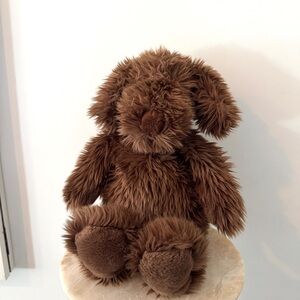 1991 Vintage Gund Barkus the Brown Dog Plush, Rare Vintage (10 inch) Holiday